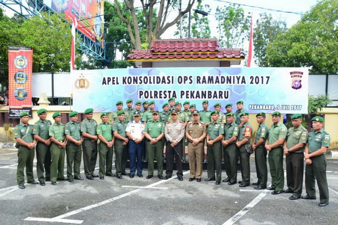 Polresta Pekanbaru Gelar Apel Konsolidasi Akhir